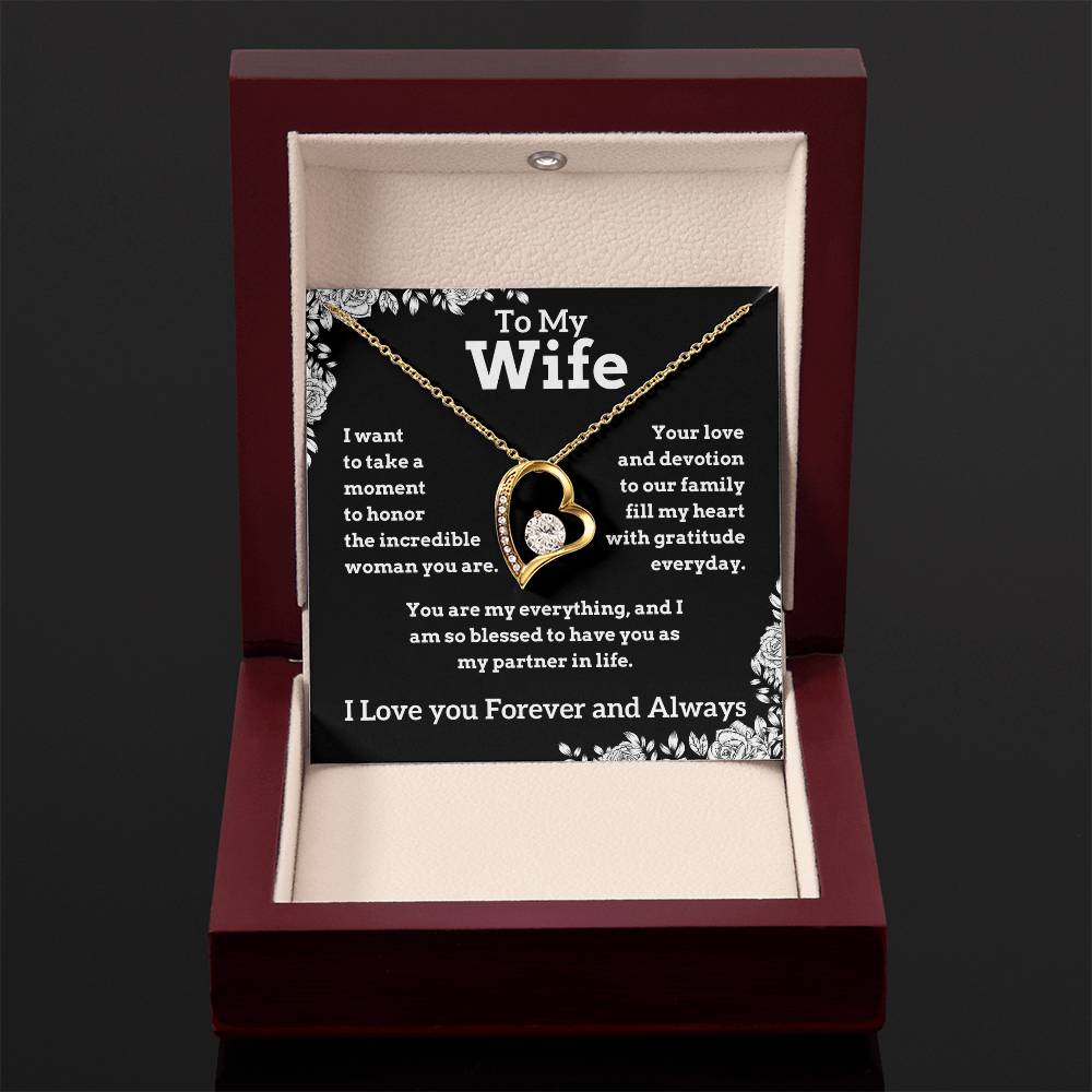 To My Wife - My Everything - Forever Love Necklace