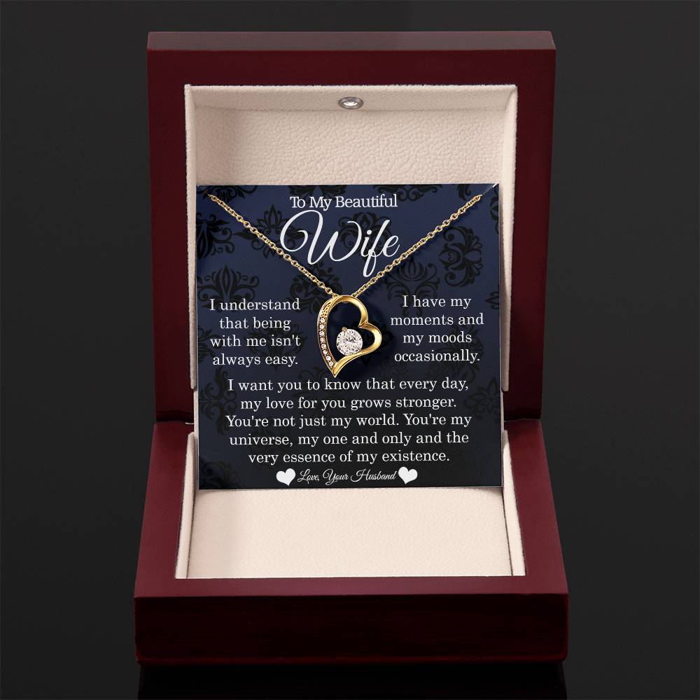 To My Wife - My One And Only - Forever Love Necklace