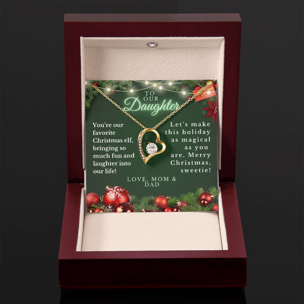 CHRISTMAS SPECIAL - To Our Daughter - Love Knot Necklace