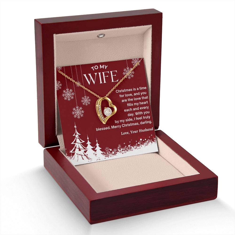 CHRISTMAS SPECIAL - To My Wife - Forever Love Necklace