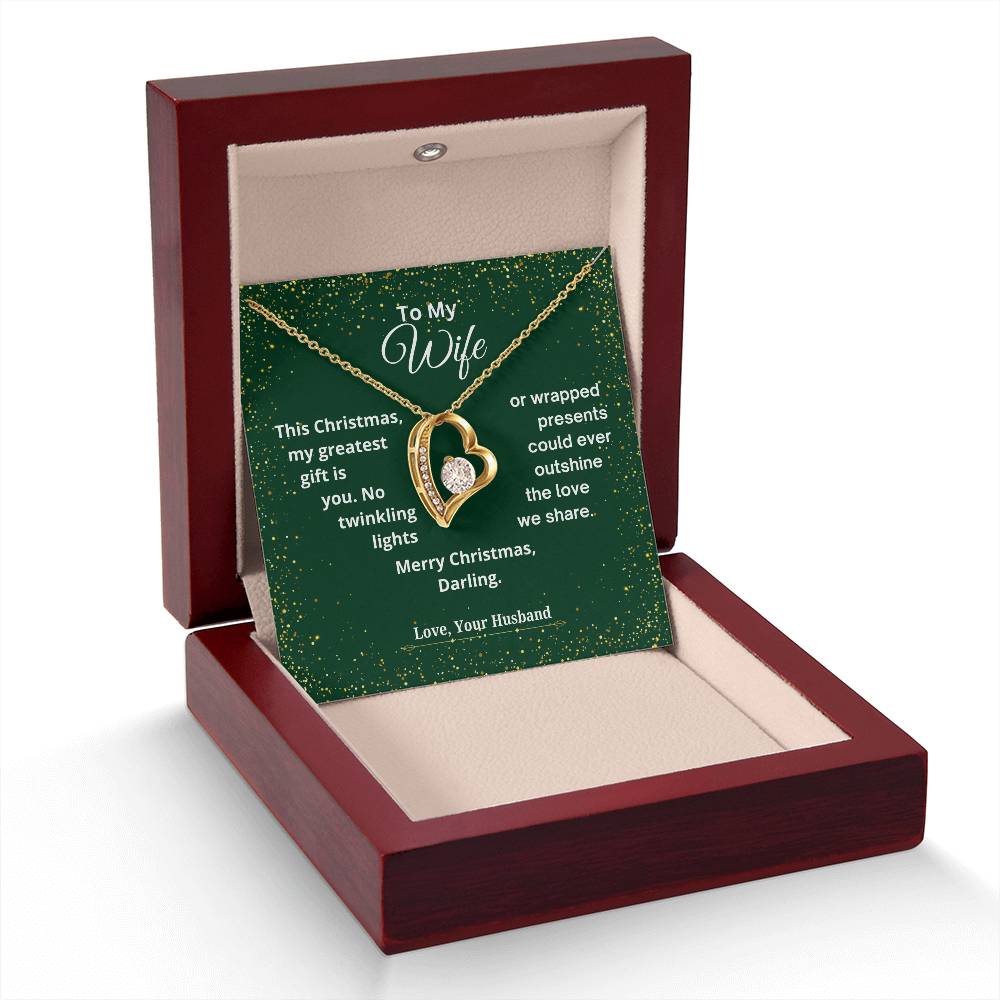 CHRISTMAS SPECIAL - To My Wife - Forever Love Necklace