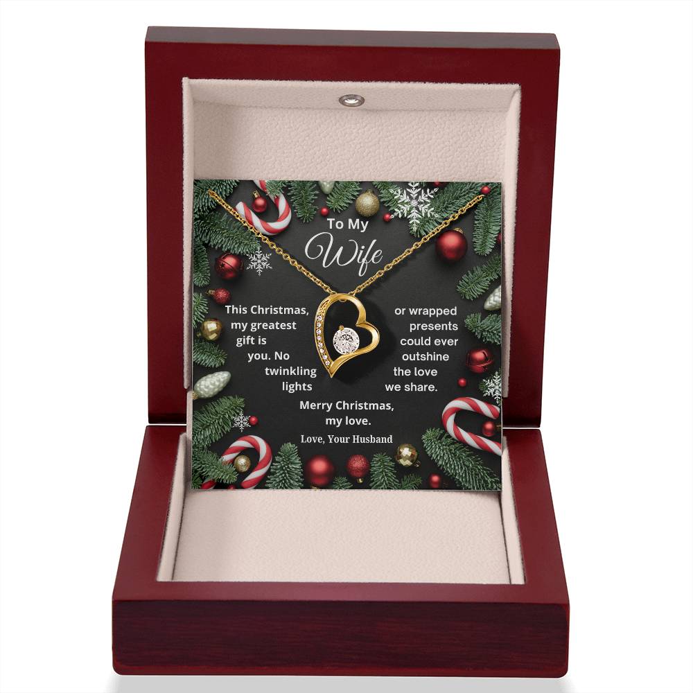 CHRISTMAS SPECIAL - To My Wife - Forever Love Necklace