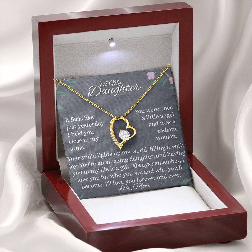 To My Daughter - Little Angel - Forever Love Necklace