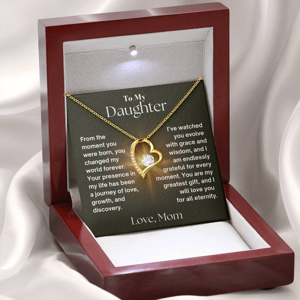 To My Daughter - Journey Of Love - Forever Love Necklace