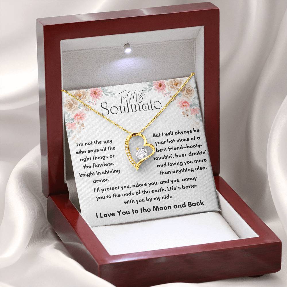 To My Soulmate - Knight In Shining Armor - Forever Love Necklace