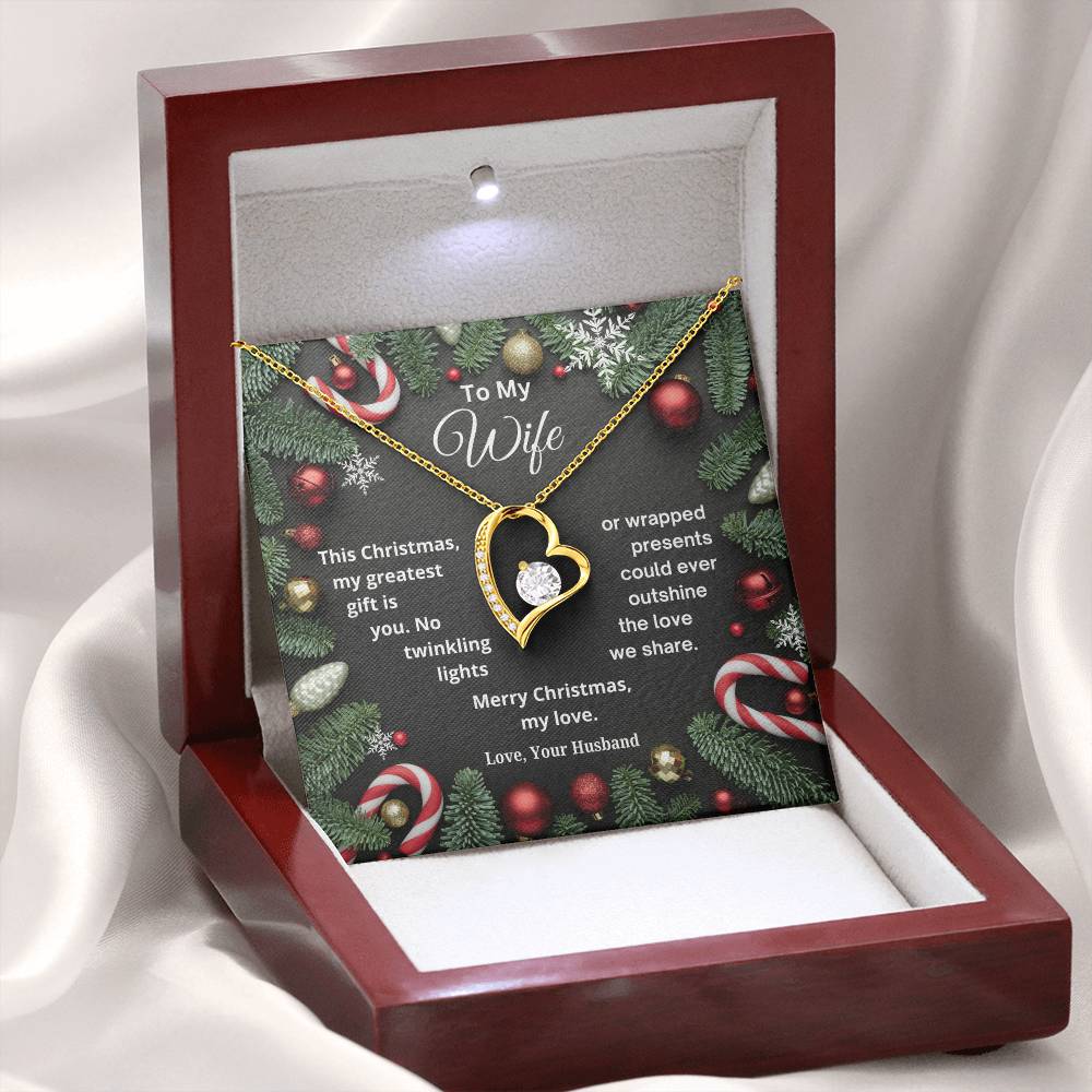 CHRISTMAS SPECIAL - To My Wife - Forever Love Necklace