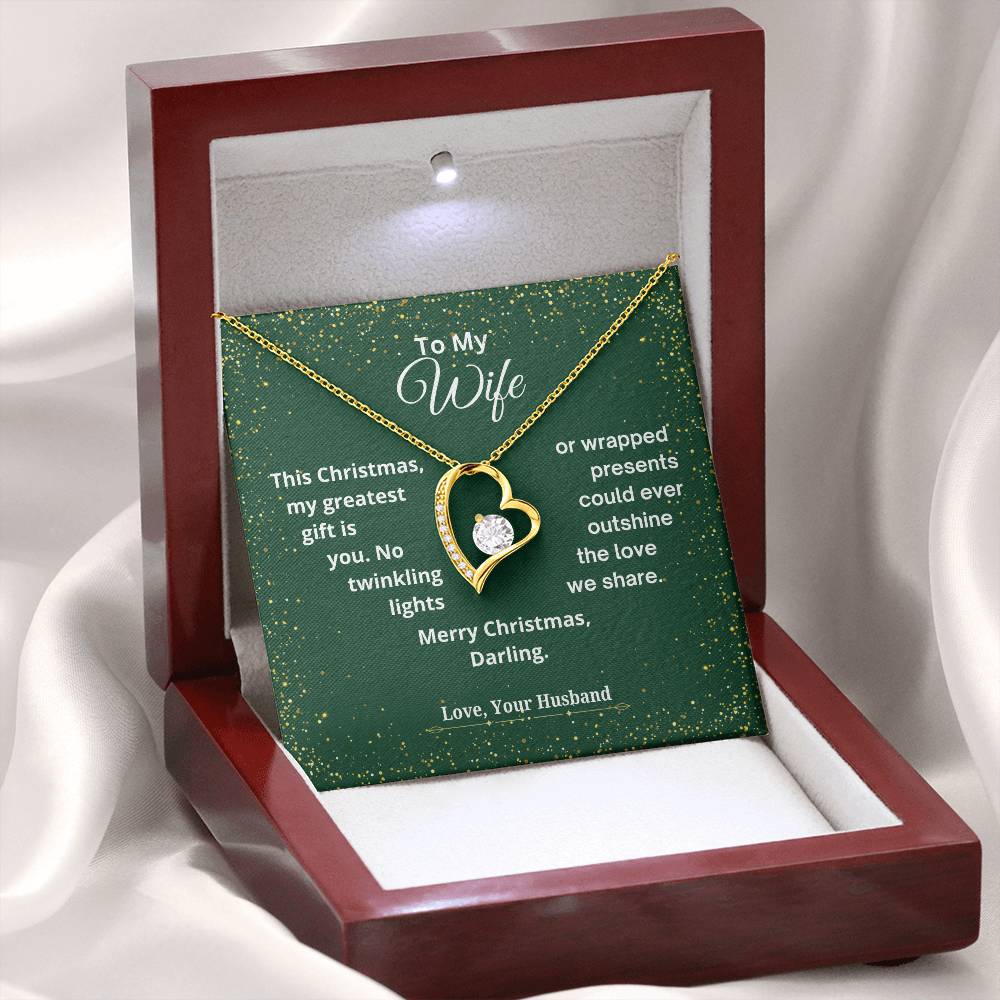 CHRISTMAS SPECIAL - To My Wife - Forever Love Necklace