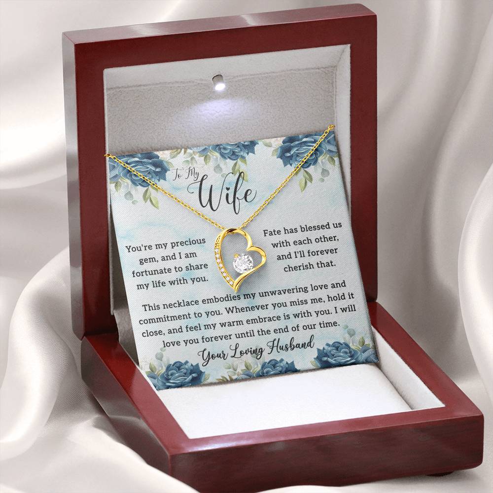 To My Wife - Ignite Eternal Love: The Enchanting Forever Love Necklace