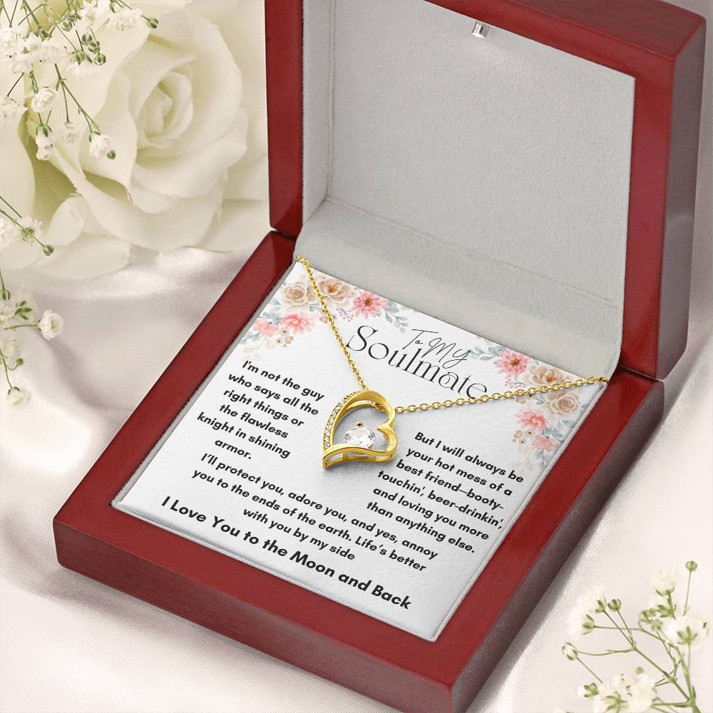 To My Soulmate - Knight In Shining Armor - Forever Love Necklace