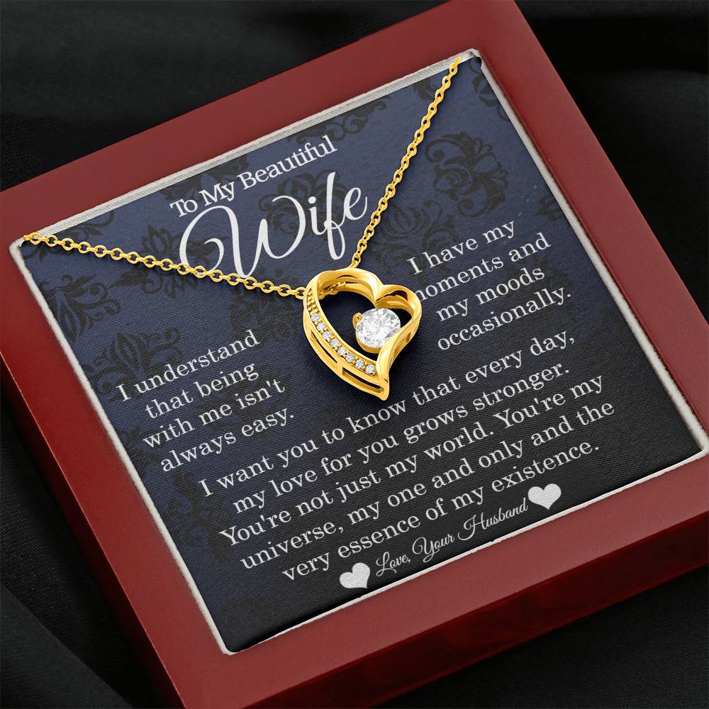 To My Wife - My One And Only - Forever Love Necklace