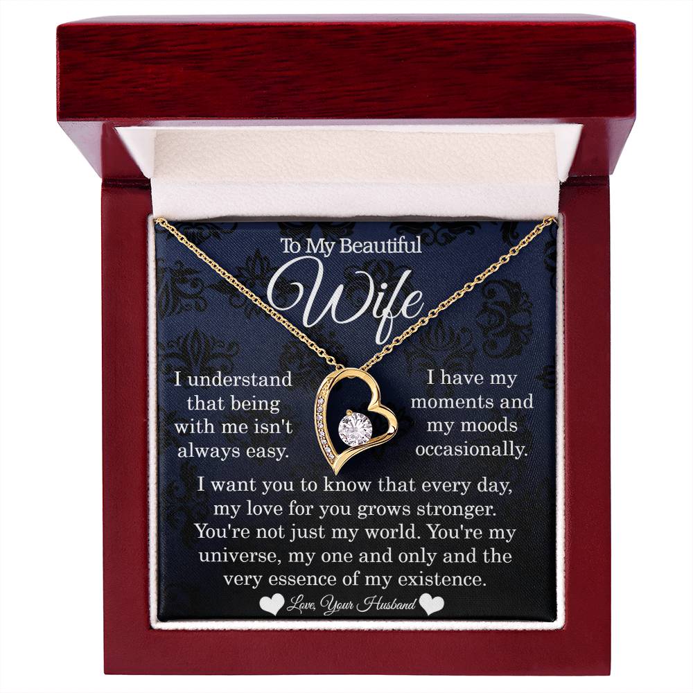 To My Wife - My One And Only - Forever Love Necklace