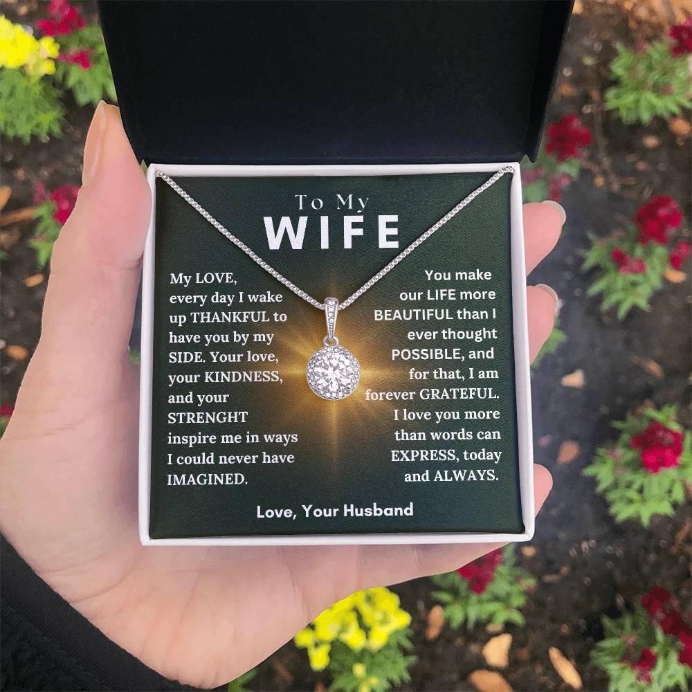 To My Wife - Thankful - Eternal Hope Necklace