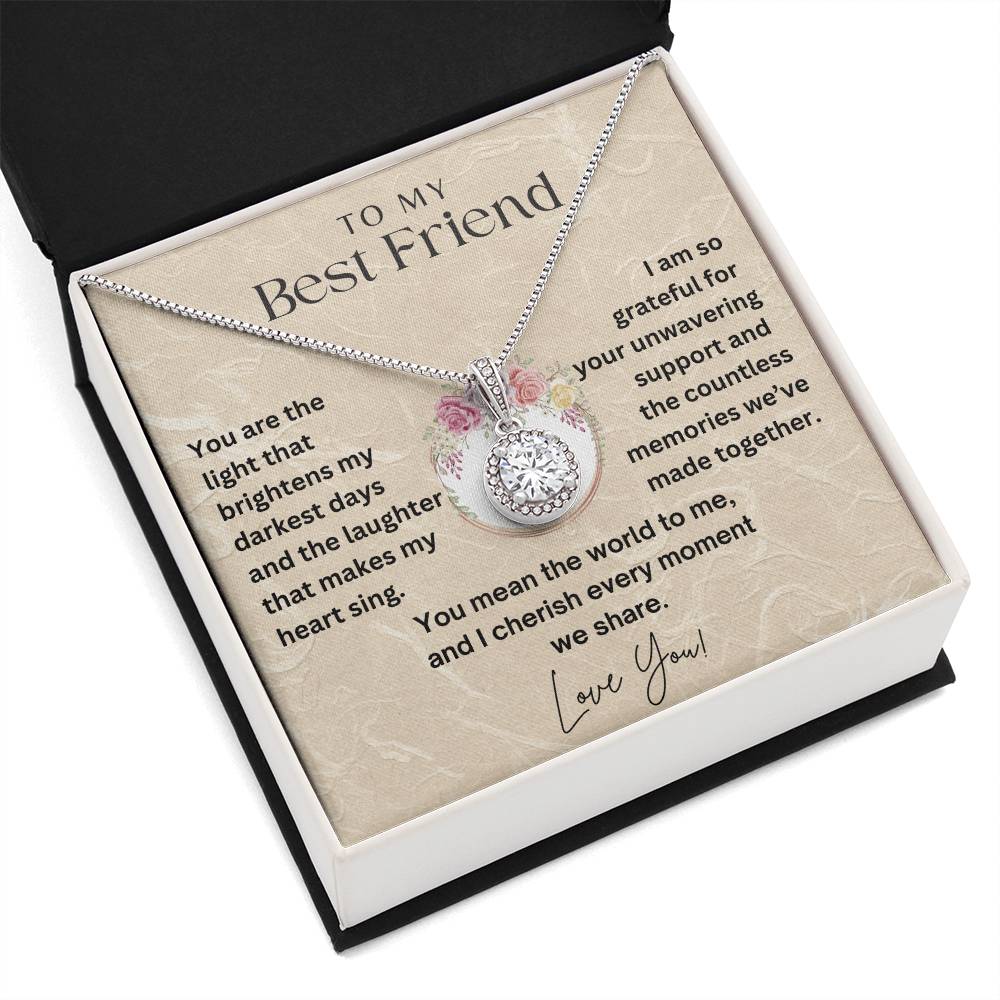 To My Best Friend - Laughter - Eternal Hope Necklace