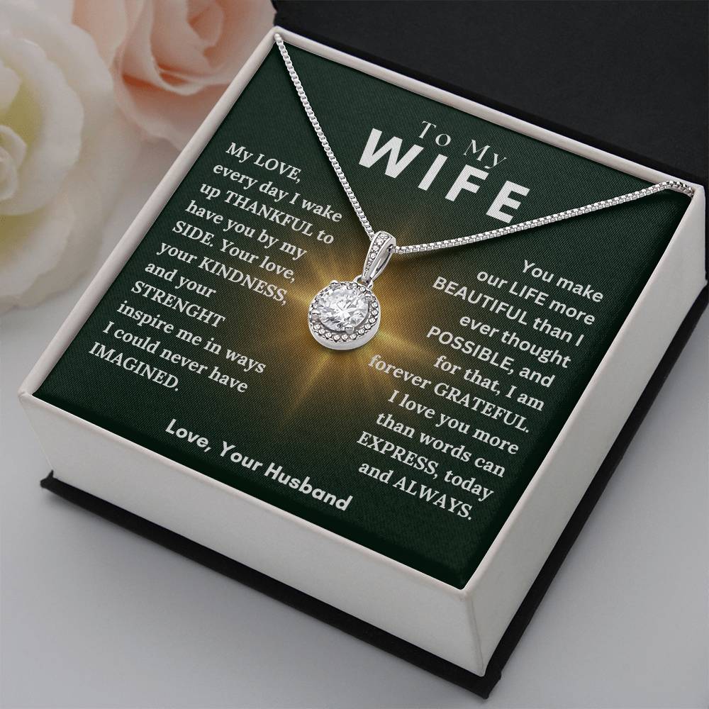 To My Wife - Thankful - Eternal Hope Necklace