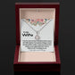 To My Wife -  Everything You Do -  Eternal Love Knot Necklace