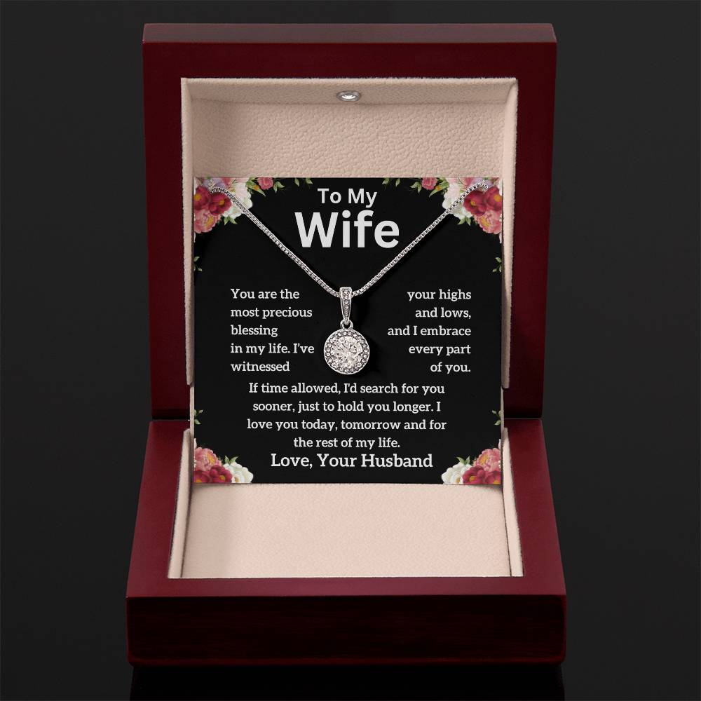 To My Wife - The Most Precious - Eternal Hope Necklace