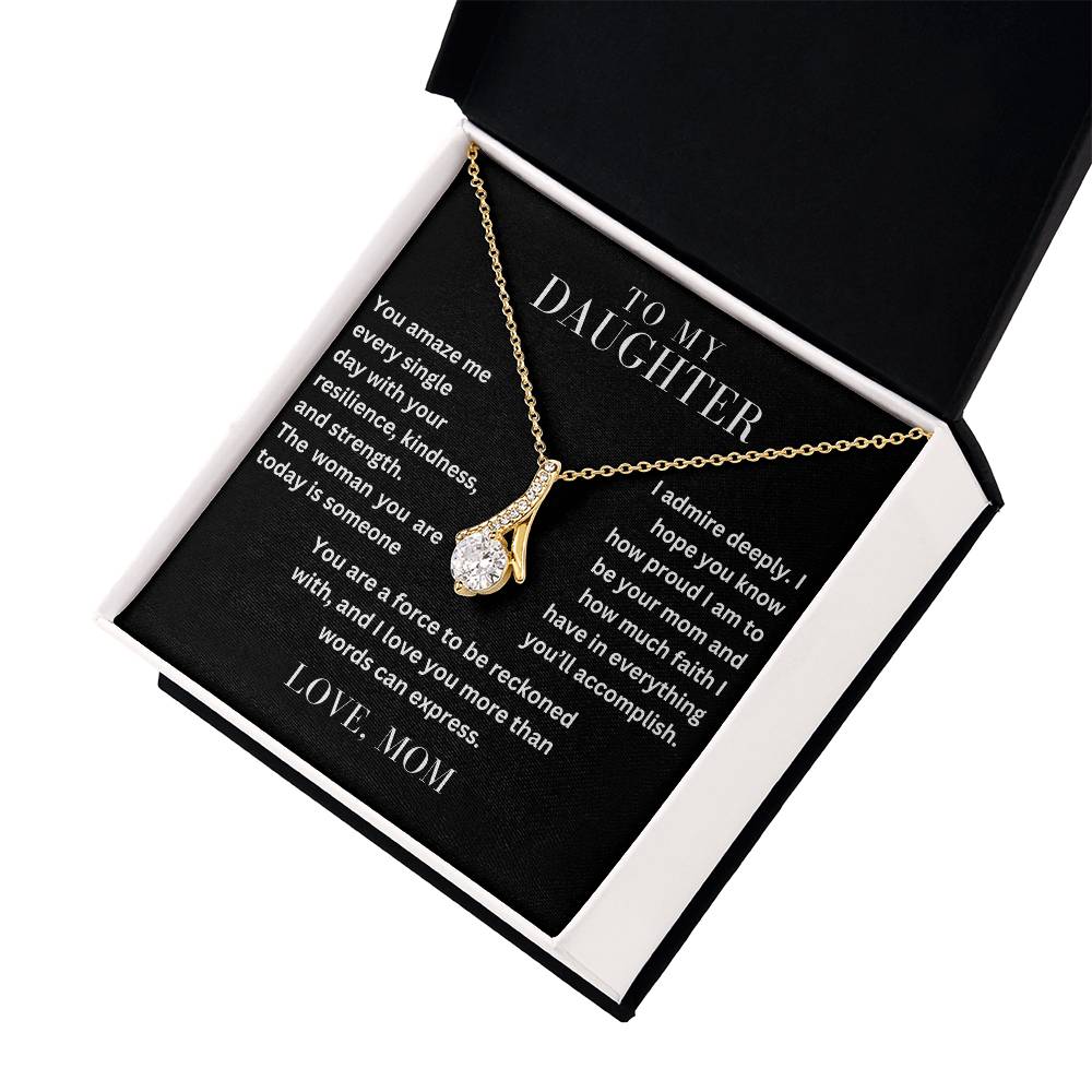 To My Daughter - You Amaze Me - Alluring Beauty Necklace