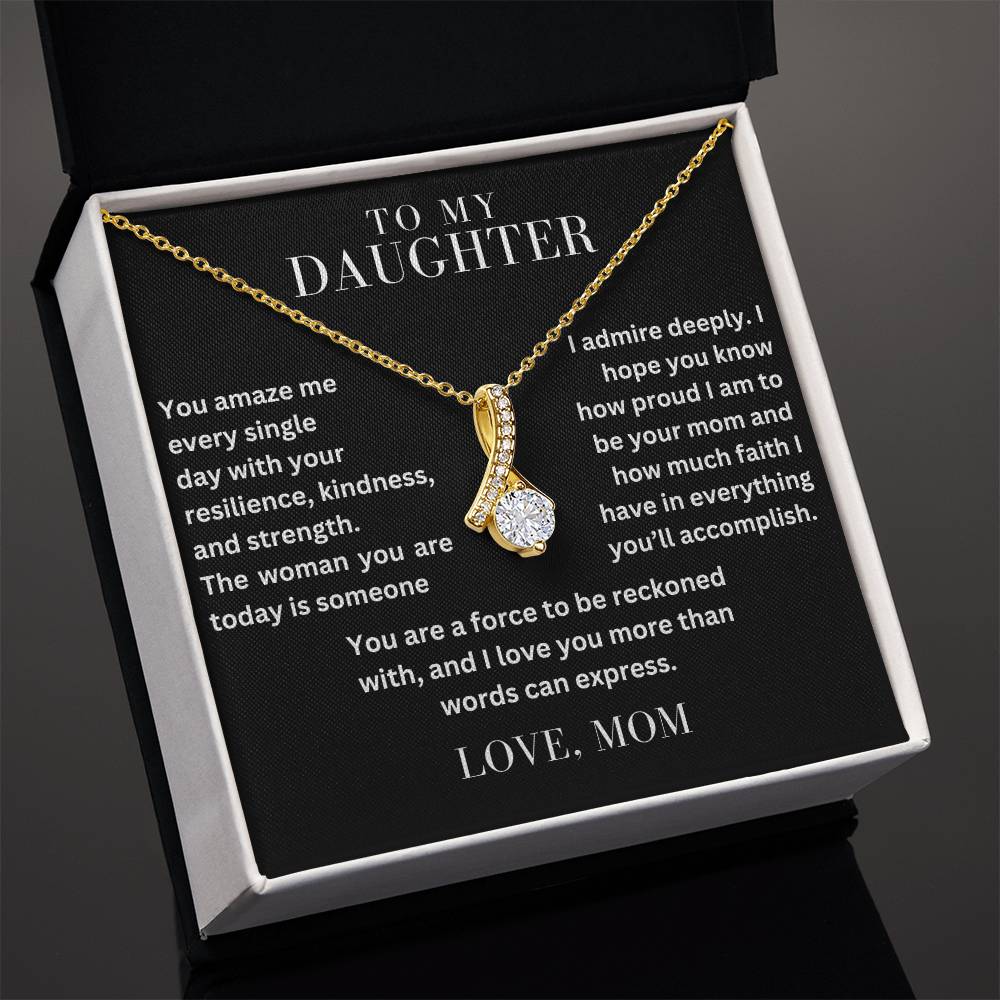 To My Daughter - You Amaze Me - Alluring Beauty Necklace