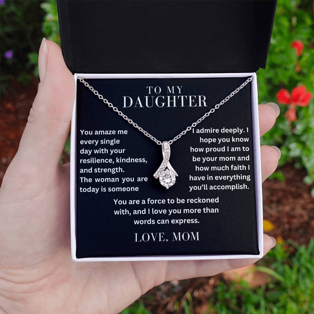 To My Daughter - You Amaze Me - Alluring Beauty Necklace