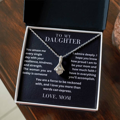 To My Daughter - You Amaze Me - Alluring Beauty Necklace