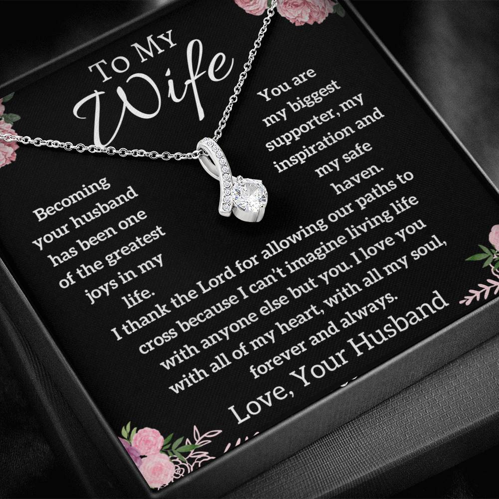 To My Wife - My Safe Haven - Alluring Beauty Necklace