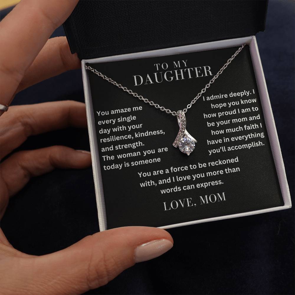 To My Daughter - You Amaze Me - Alluring Beauty Necklace