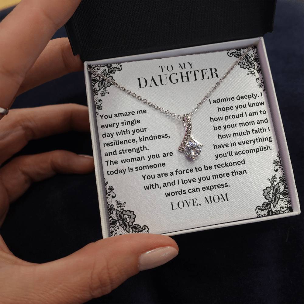 To My Daughter - The Woman You Are - Alluring Beauty Necklace