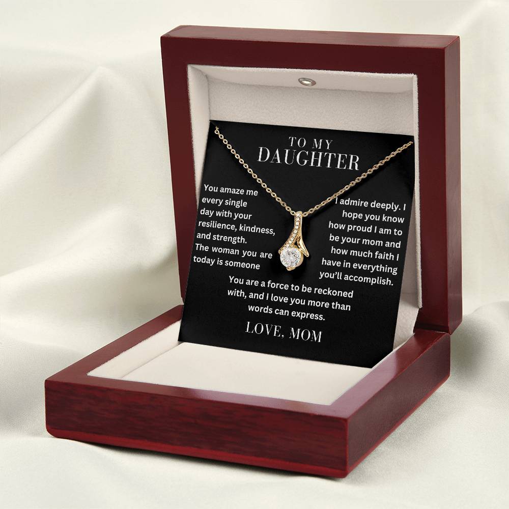 To My Daughter - You Amaze Me - Alluring Beauty Necklace