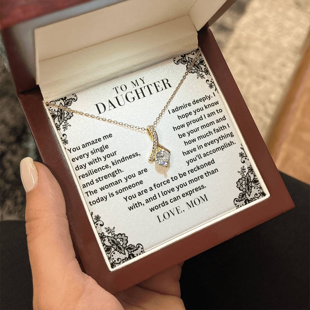 To My Daughter - The Woman You Are - Alluring Beauty Necklace