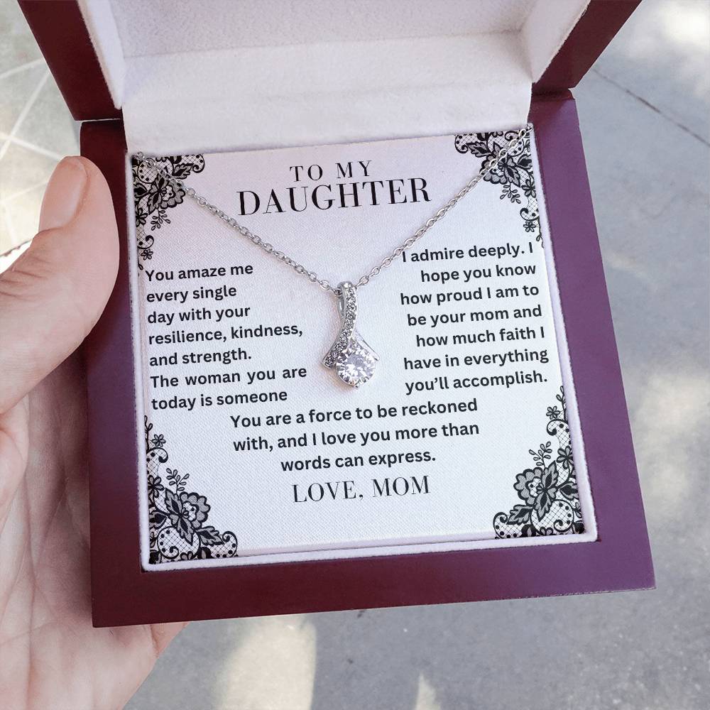 To My Daughter - The Woman You Are - Alluring Beauty Necklace