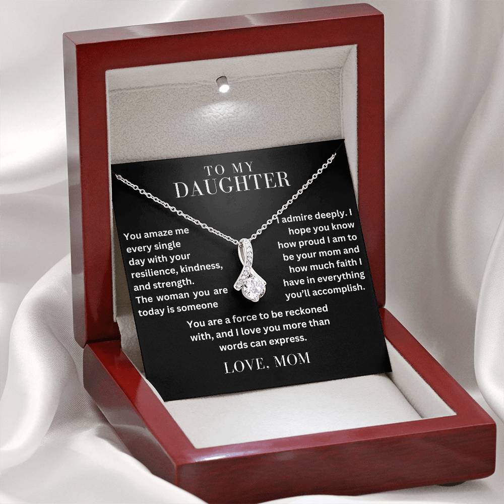 To My Daughter - You Amaze Me - Alluring Beauty Necklace