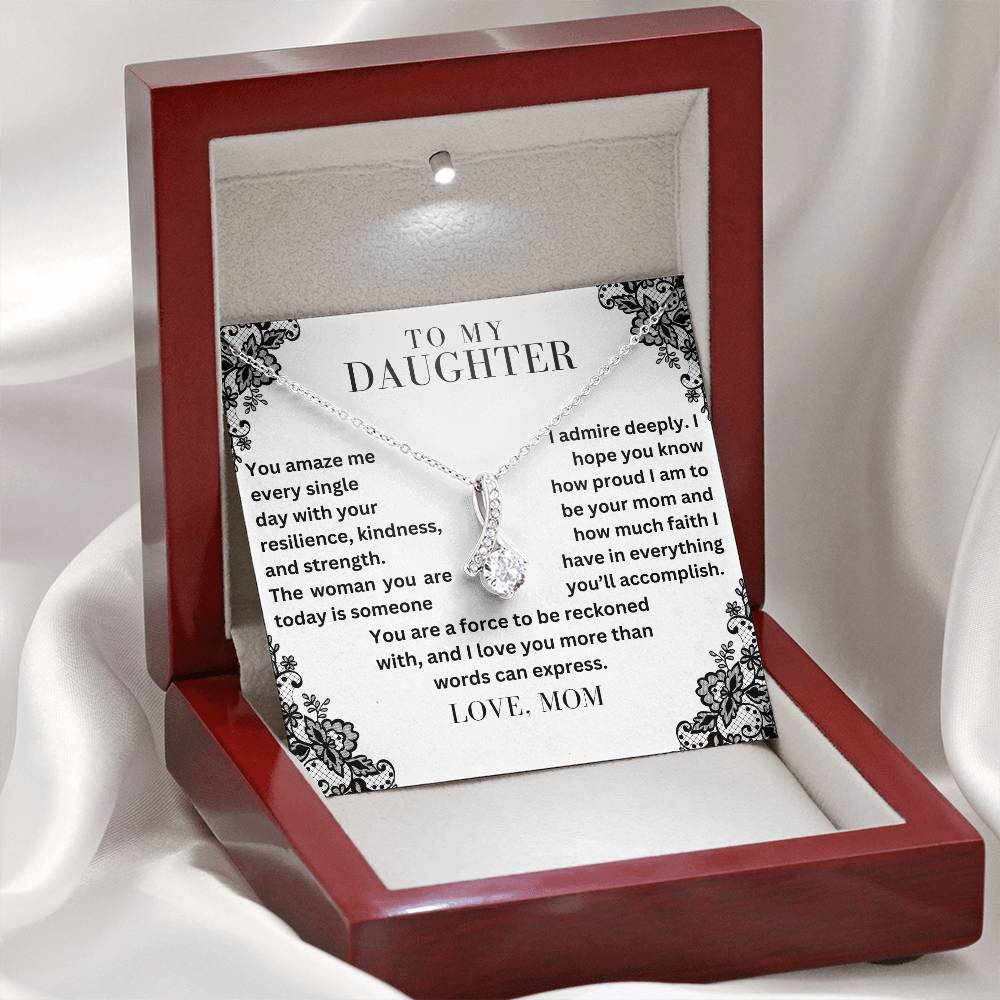 To My Daughter - The Woman You Are - Alluring Beauty Necklace