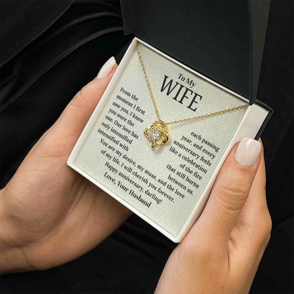 To My Wife - The One - Love Knot Necklace