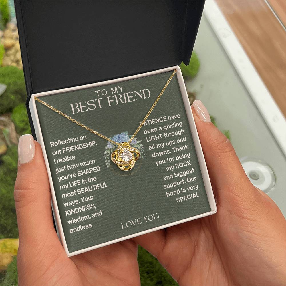 To My Best Friend - Friendship - Love Knot Necklace