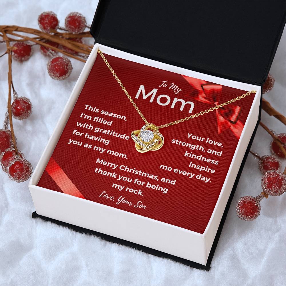 CHRISTMAS SPECIAL - To My Mom - Love Knot Necklace