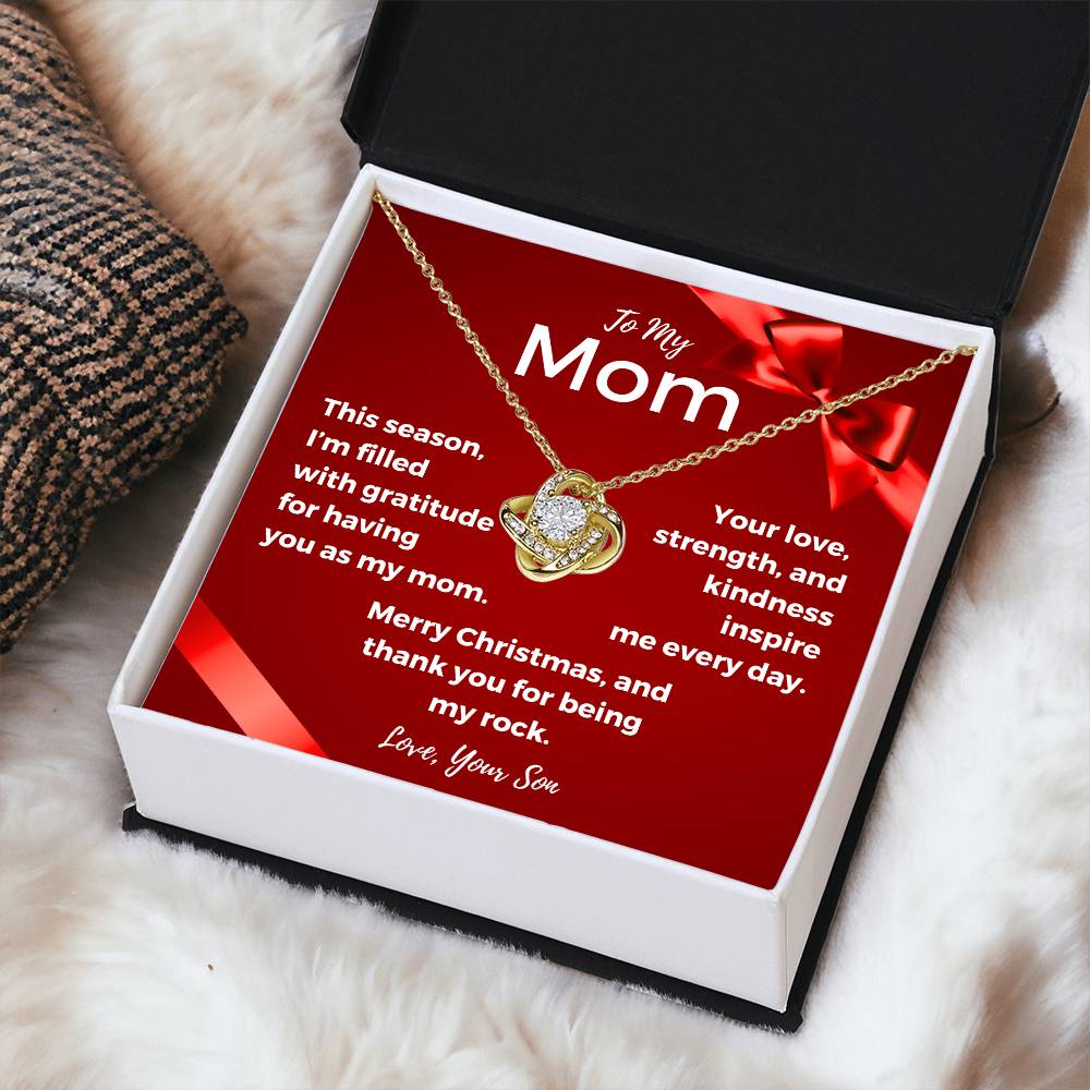 CHRISTMAS SPECIAL - To My Mom - Love Knot Necklace