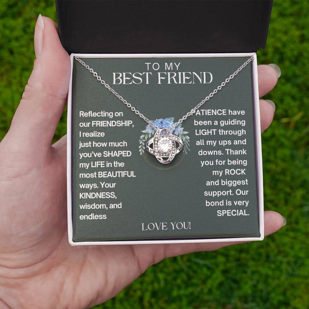 To My Best Friend - Friendship - Love Knot Necklace