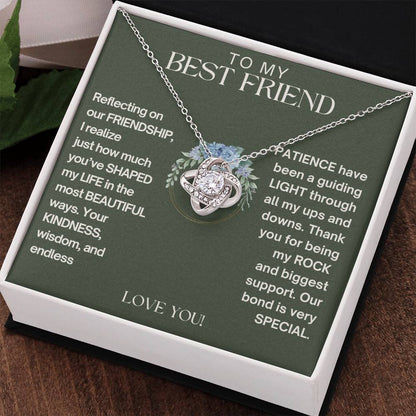 To My Best Friend - Friendship - Love Knot Necklace