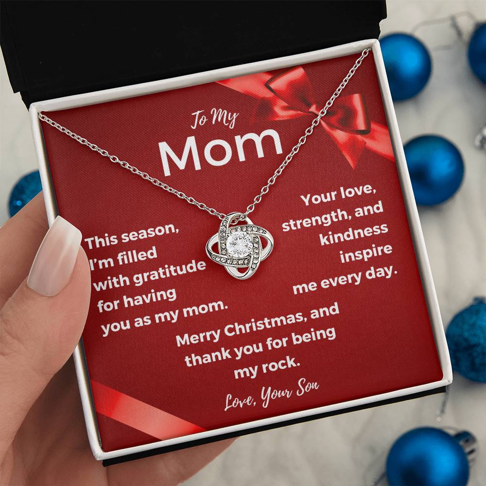 CHRISTMAS SPECIAL - To My Mom - Love Knot Necklace