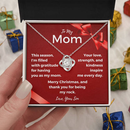 CHRISTMAS SPECIAL - To My Mom - Love Knot Necklace