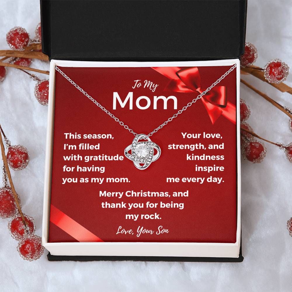 CHRISTMAS SPECIAL - To My Mom - Love Knot Necklace