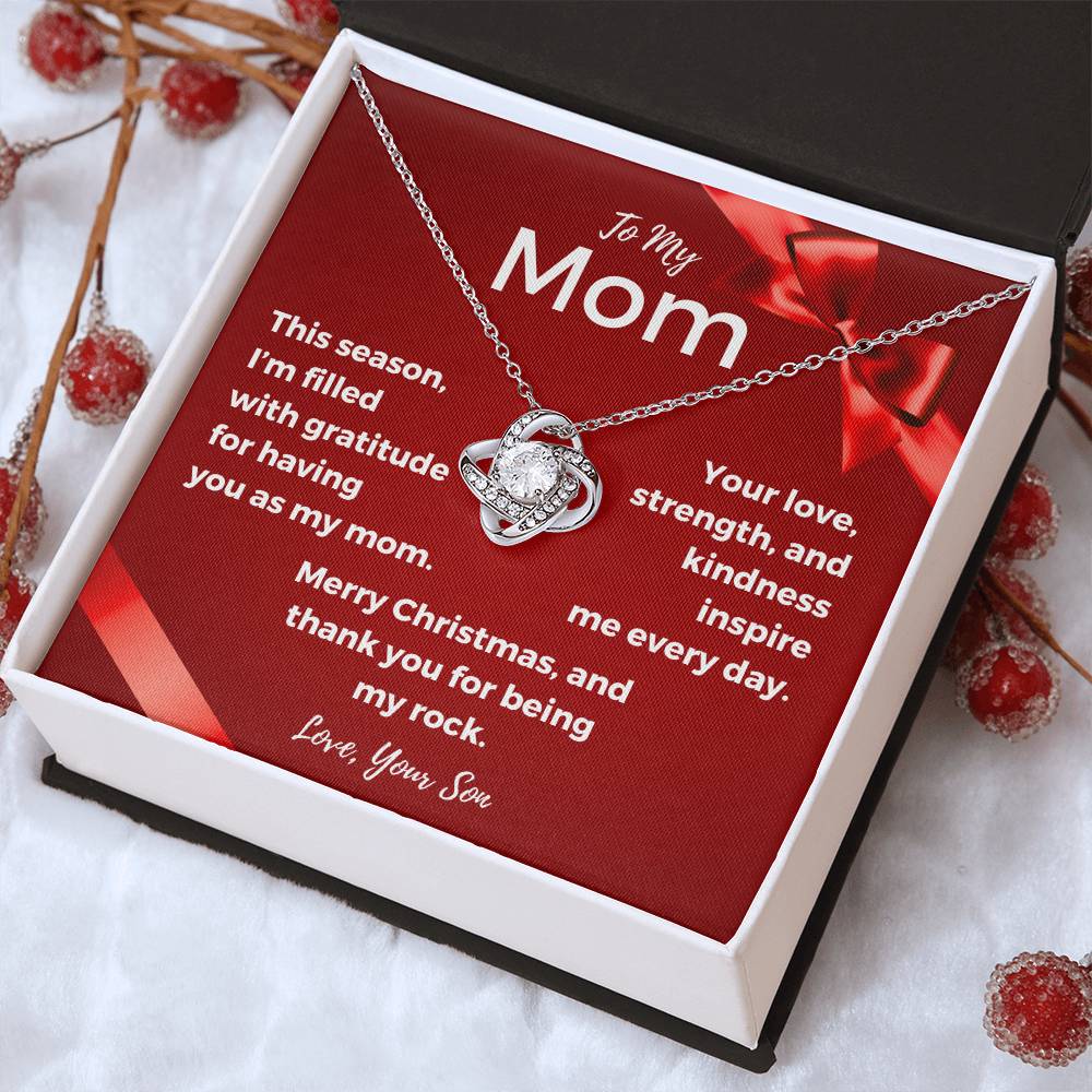 CHRISTMAS SPECIAL - To My Mom - Love Knot Necklace