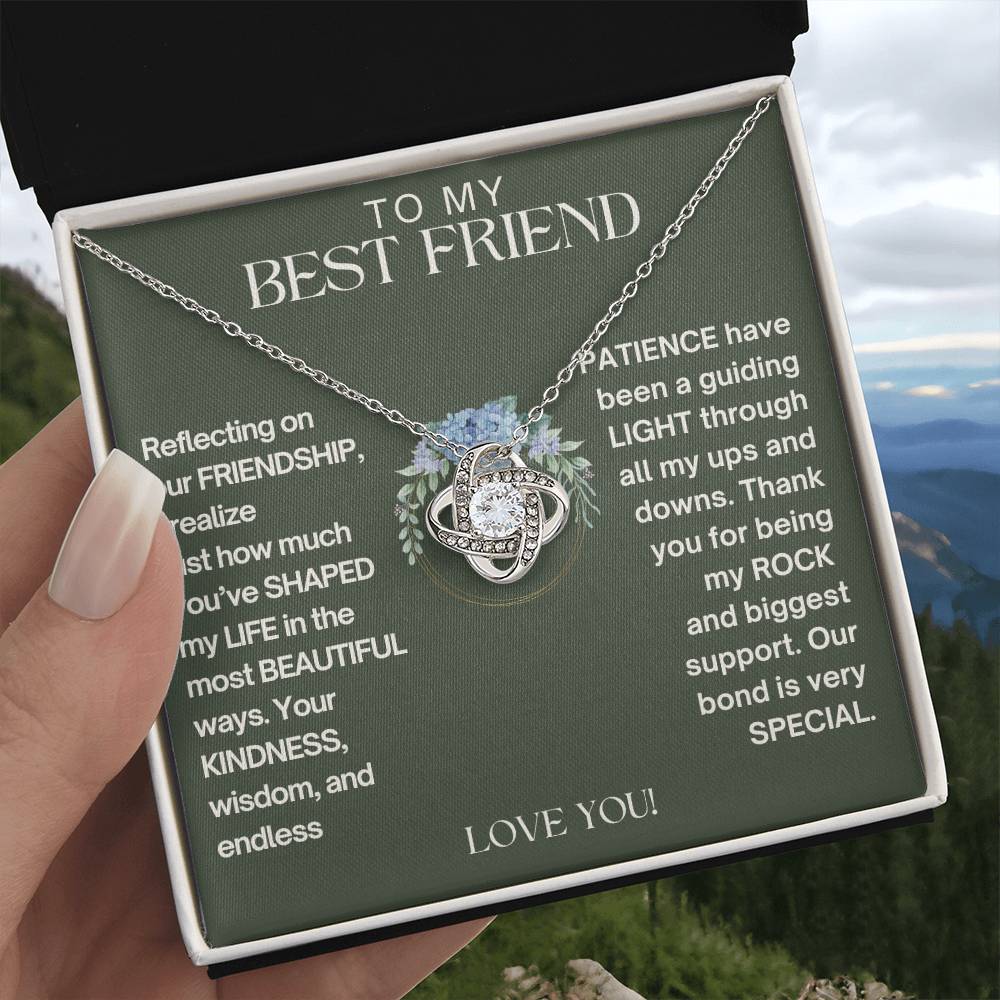 To My Best Friend - Friendship - Love Knot Necklace