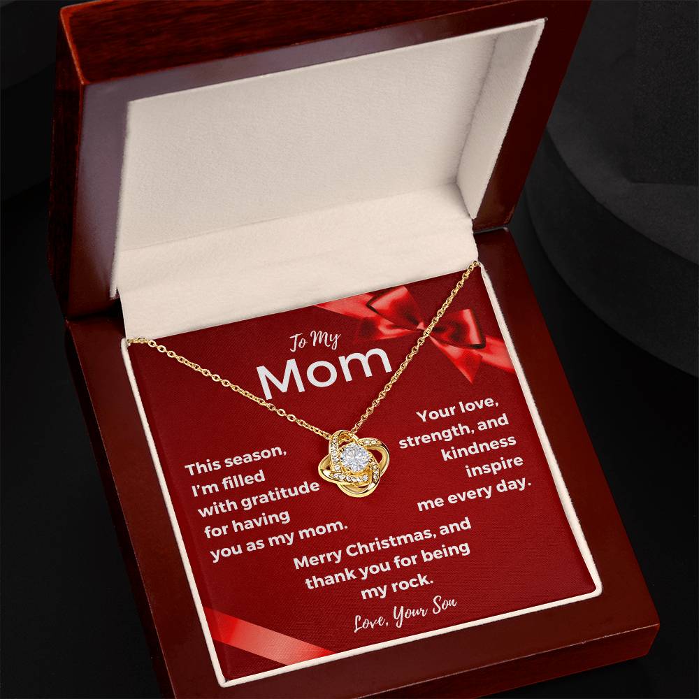 CHRISTMAS SPECIAL - To My Mom - Love Knot Necklace