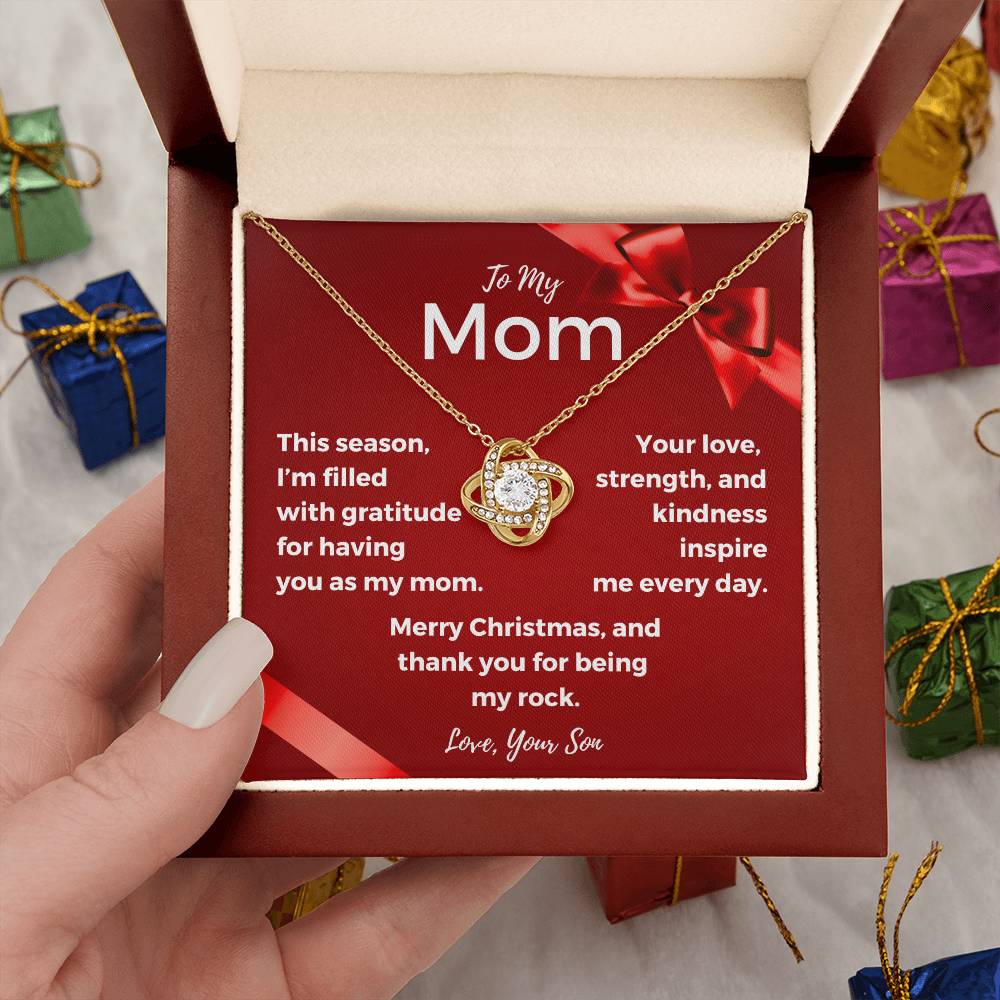 CHRISTMAS SPECIAL - To My Mom - Love Knot Necklace