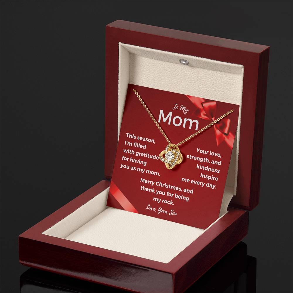 CHRISTMAS SPECIAL - To My Mom - Love Knot Necklace