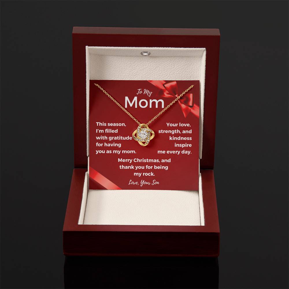 CHRISTMAS SPECIAL - To My Mom - Love Knot Necklace