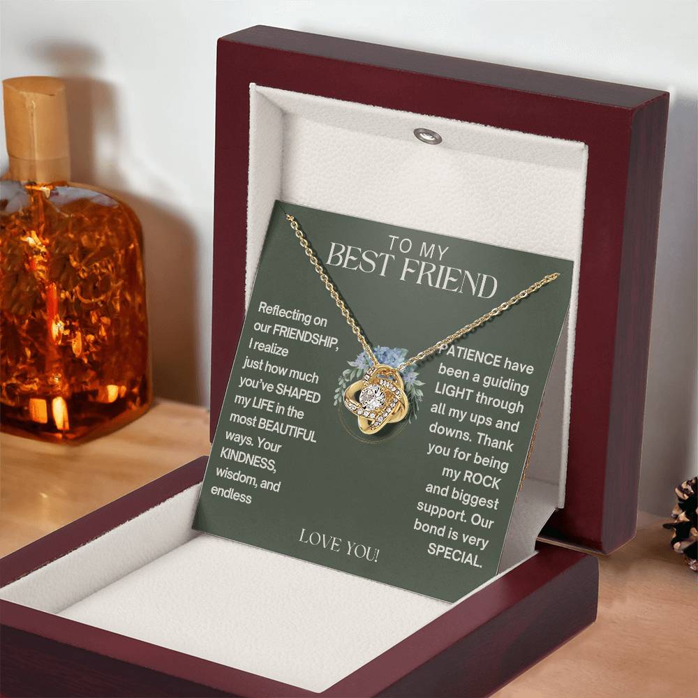 To My Best Friend - Friendship - Love Knot Necklace