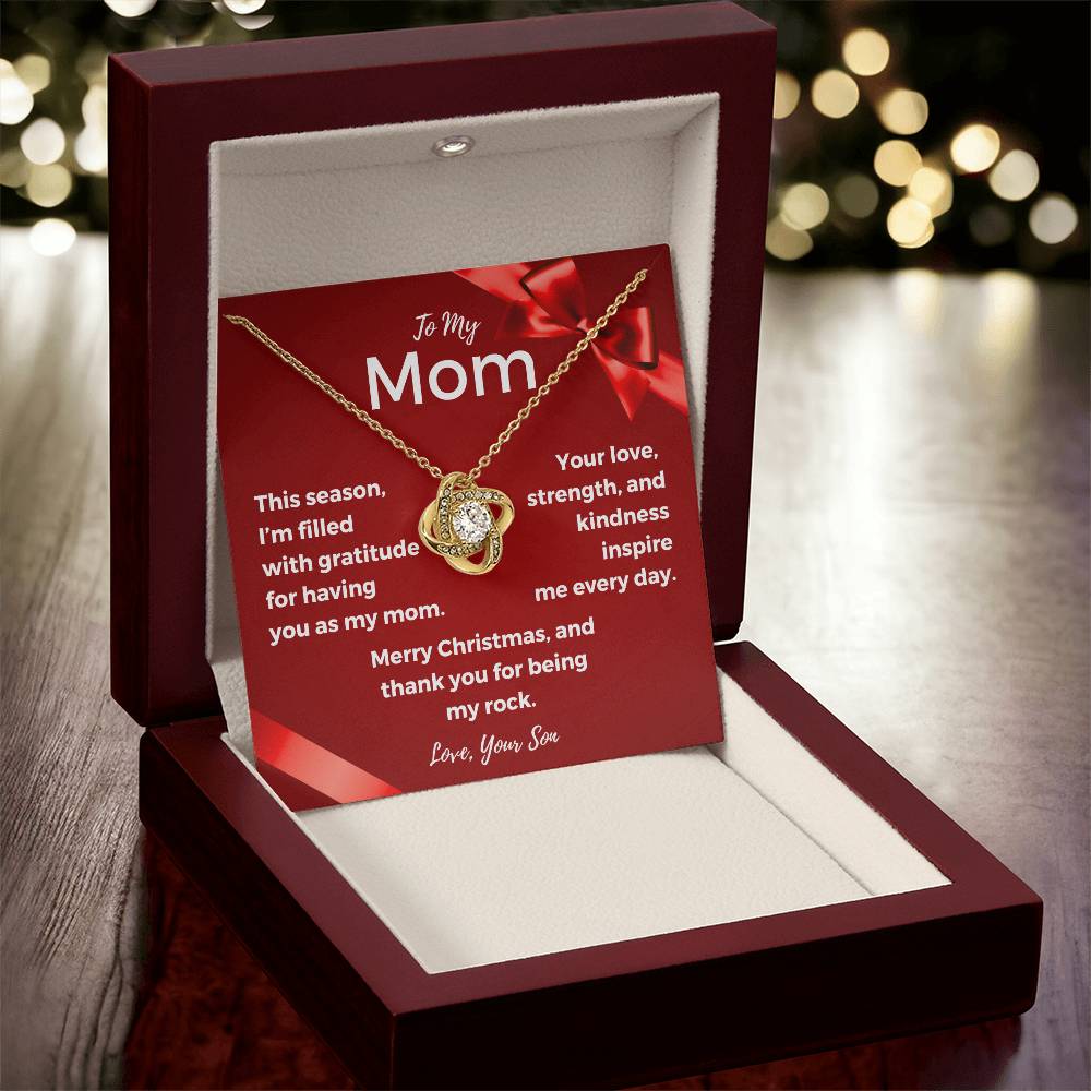 CHRISTMAS SPECIAL - To My Mom - Love Knot Necklace