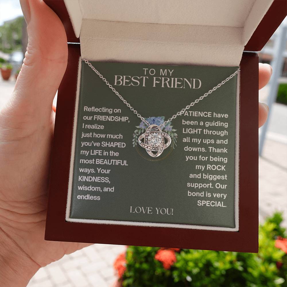 To My Best Friend - Friendship - Love Knot Necklace